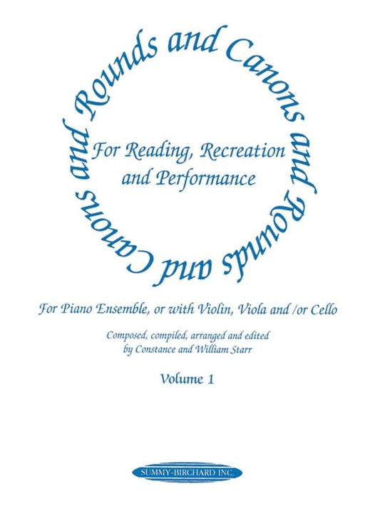 Rounds And Canons Volume 1 Piano Ensemble