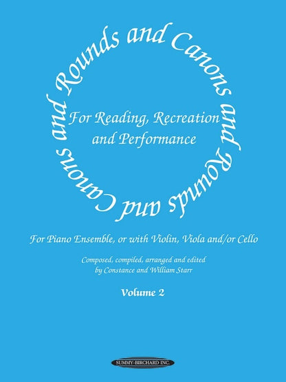 Rounds And Canons Volume 2 Piano Ensemble