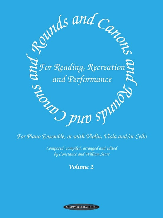 Rounds And Canons Volume 2 Piano Ensemble