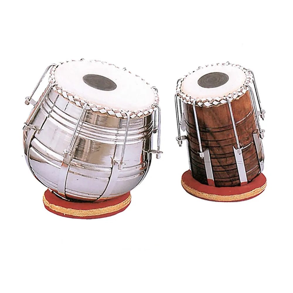 Tabla Set with Rod Tension Tuning - Traditional Drums in Padded Bag