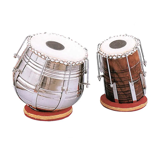 Tabla Set with Rod Tension Tuning - Traditional Drums in Padded Bag