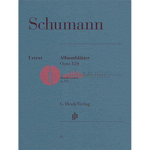 Schumann Album Leaves Op. 124 Piano Solo Sheet Music Henle HN082