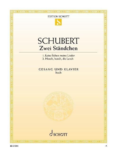 Two Standchen High Voice Piano Sheet Music D957/4 D889 - Schubert Franz