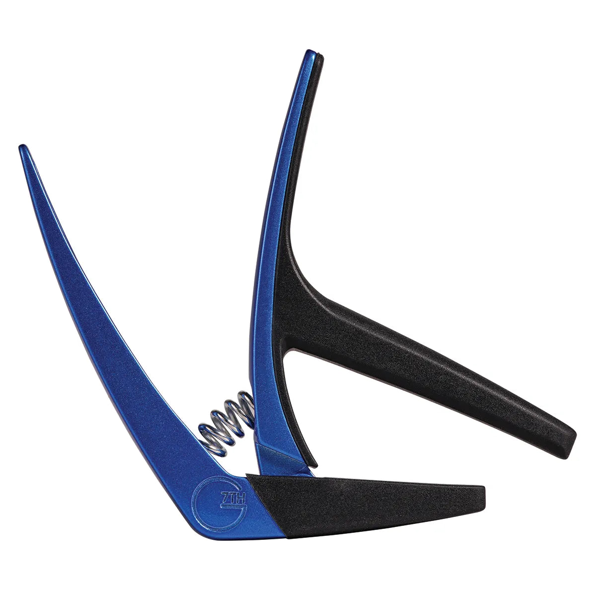 G7 Nashville 6 String Capo - Blue, Spring-Loaded, One-Handed Operation, Lightweight, Steel String Guitar Accessory