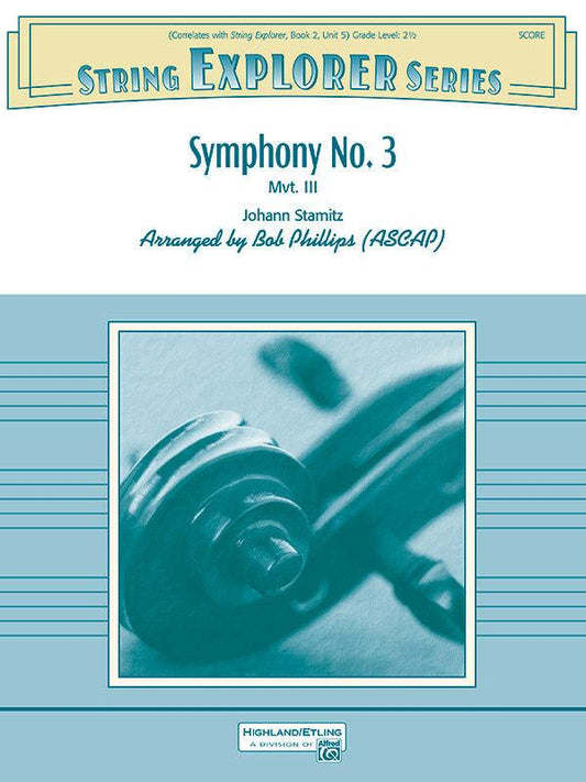 Symphony No 3 Mvt 3 So Gr 2.5 Stamitz Johann String Orchestra Sheet Music