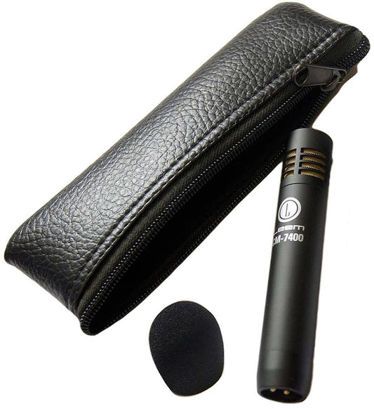 Leem LCM-7400 Condenser Microphone with Windscreen and Carry Pouch