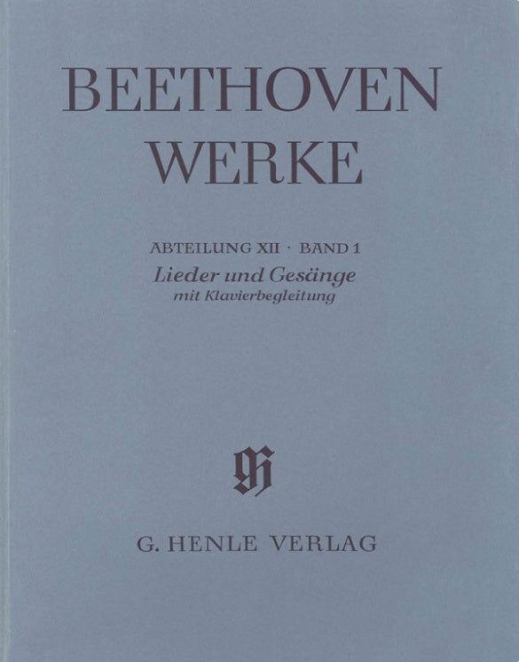 Beethoven Songs with Piano Accompaniment Full Score - Henle