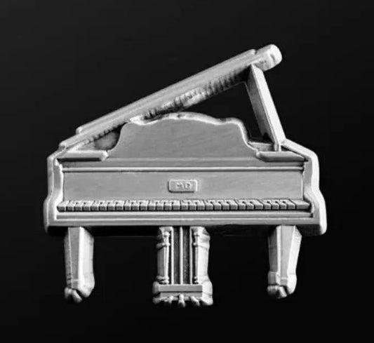Musician Designer Grand Piano Silver Pin