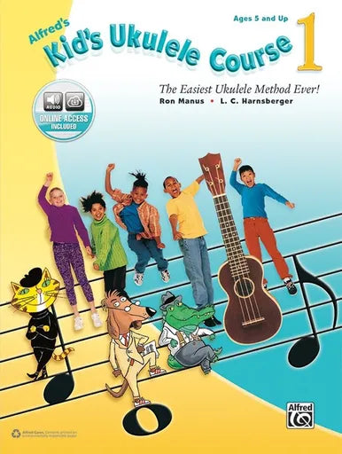 Alfred's Kids Ukulele Course Vol 1 Book with Online Audio
