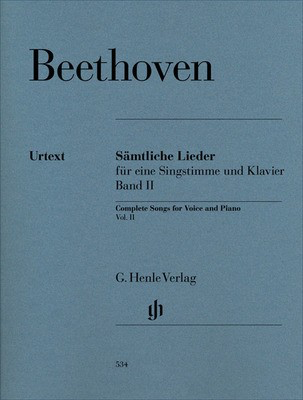 Complete Songs for Voice and Piano Volume 2 by Beethoven