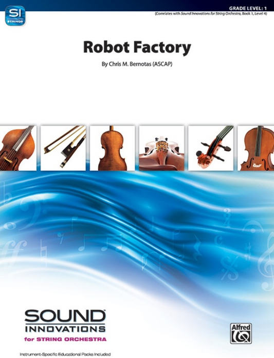 Bernotas Robot Factory String Orchestra Grade 1 Score and Parts