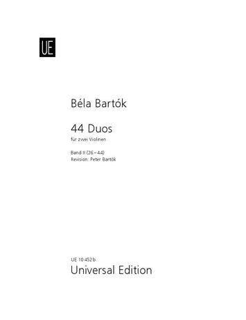 44 Duets Volume 2 for 2 Violins - 19 Eastern European Folk Music Pieces for Intermediate Players