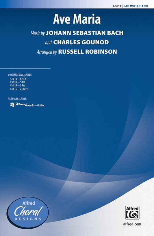 Ave Maria SAB Choral Sheet Music by Gounod