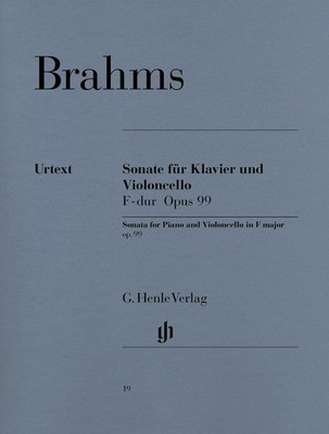 Cello Sonata in F Major Op. 99 Urtext Edition for Cello and Piano
