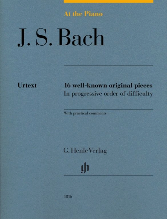 Bach - At the Piano, 16 Original Pieces - Piano Sheet Music Henle HN1816