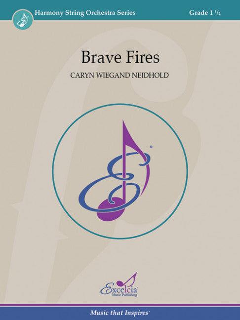 Brave Fires String Orchestra Sheet Music Grade 1.5 by Caryn Wiegand