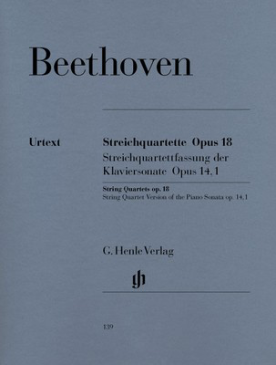 String Quartets Op 18 Nos 1-6 and Op 14 No 1 Sheet Music