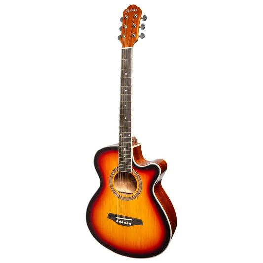 Martinez MFC-41 '41 Series' Folk Size Cutaway Acoustic-Electric Guitar Sunburst