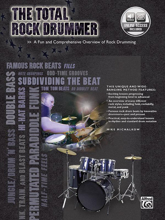 The Total Rock Drummer Book with Online Audio