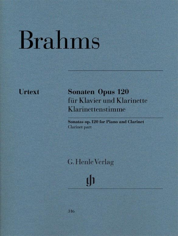 Brahms Clarinet Sonata Op. 120 Nos. 1 & 2 Clarinet Part Henle HN316