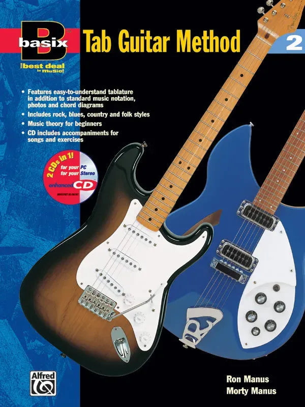 Basix TAB Guitar Method 2 Book with CD