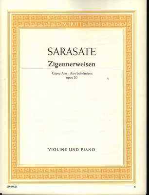 Sarasate Zigeunerweisen Violin/Piano Accompaniment Schott SCED09625