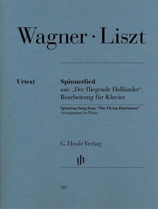 Wagner Spinning Song from The Flying Dutchman Piano Solo Sheet Music, Arranged by Liszt, Henle HN585