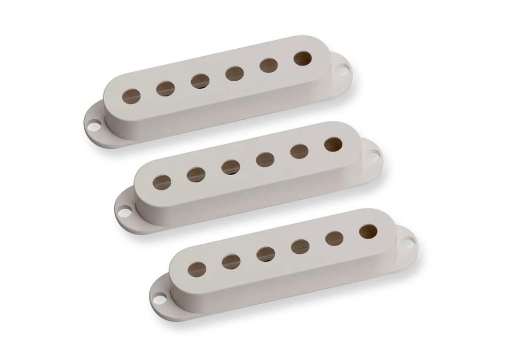 SD S Cover Parchment Guitar Pickup Covers for Strat (3) No Logo