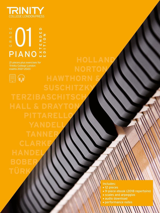 Trinity Piano Exam Pieces 2021-23 Extended Edition Grade 1 - TCL020529