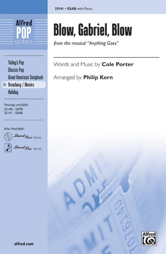 BLOW GABRIEL BLOW Choral Sheet Music from Anything Goes by Cole Porter