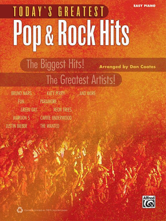 Today's Greatest Pop & Rock Hits - Easy Piano Sheet Music Collection