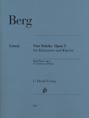 Four Pieces Op 5 for Clarinet and Piano by Berg