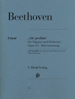 Ah Perfido Op 65 for Soprano Voice and Piano - Vocal Sheet Music