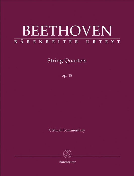Beethoven String Quartets Op 18 - Bärenreiter Edition Set of Parts
