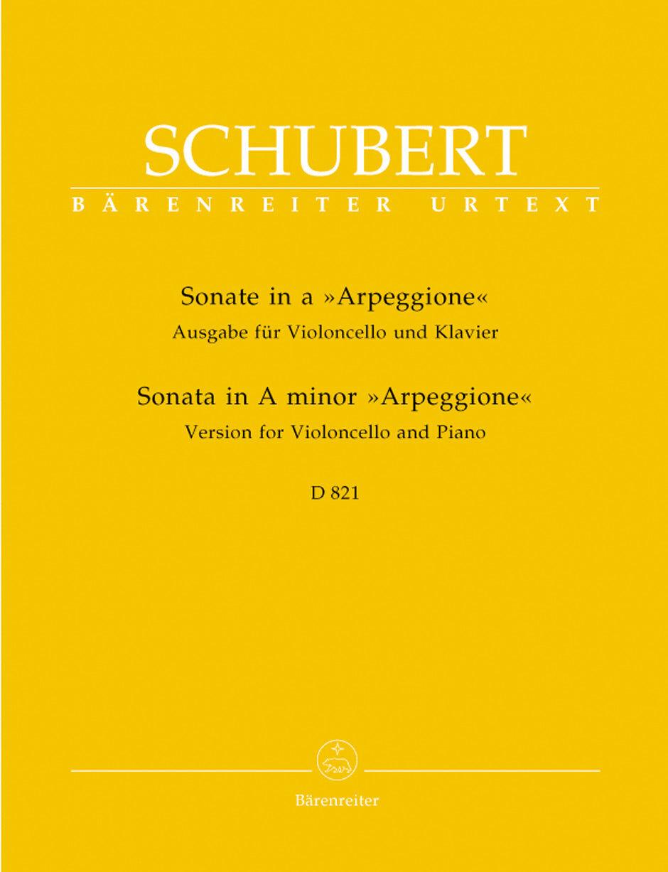 Sonata in A Minor D 821 for Cello and Piano - Urtext Edition by Klaus Storck