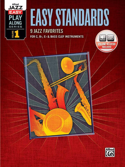 Alfred Jazz Easy Play-Along Vol 1 Piano Sheet Music Easy Standards