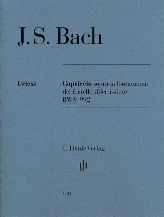 Capriccio Sopra la Lontananza BWV 992 Solo Piano Sheet Music by Johann Sebastian Bach