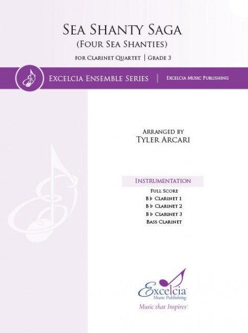 Sea Shanty Saga for Clarinet Quartet - Grade 3 Sheet Music