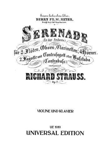 Wind Serenade Op 7 for Violin and Piano Sheet Music