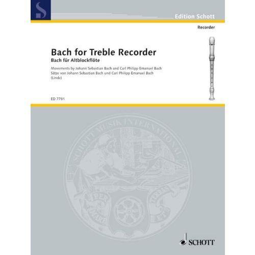 Bach for Treble Recorder - Schott ED7781