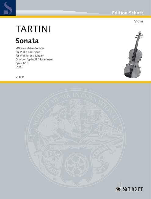 Sonata G Minor Op1/10 Didone Abbandonata for Violin and Piano