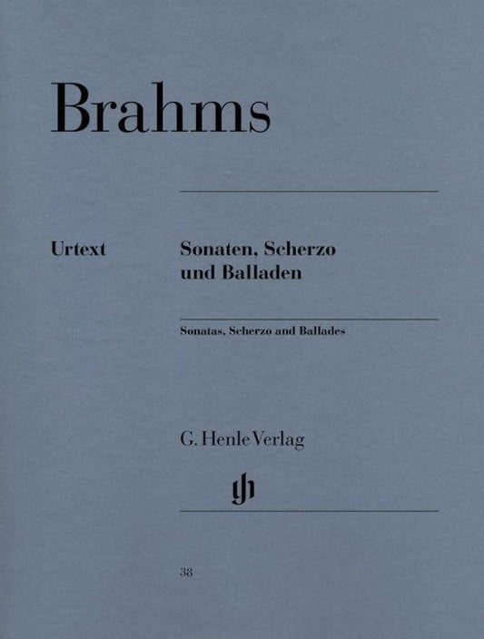 Brahms Piano Sheet Music: Scherzo Op. 4 & Ballades Op. 10 for Solo Piano