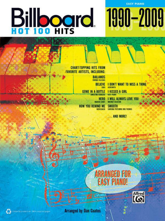 Billboard Hot 100 Hits 1990-2009 Piano Sheet Music Collection