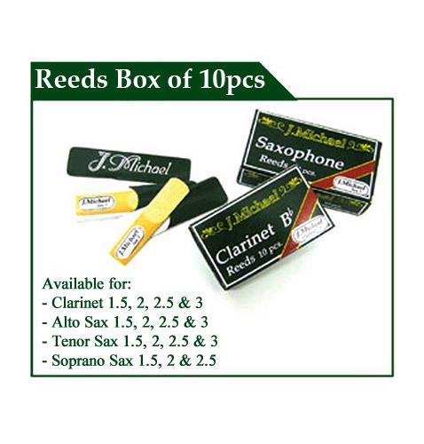 J.Michael Tenor Saxophone Reeds Size 3 (10 Pack)