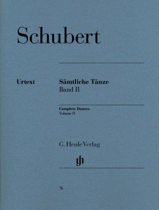 Schubert Complete Dances Volume 2 Piano Solo Sheet Music Henle HN076