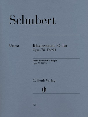 Schubert Sonata for Piano in G Major Op. 78 D 894 Henle Edition