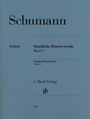 Complete Piano Works Volume 1 by Robert Schumann - Piano Sheet Music Edition