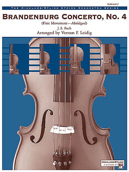 Brandenburg Concerto No 4 String Orchestra Sheet Music - Bach Johann Sebastian - Alfred Music