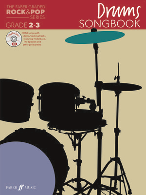 Faber Graded Rock & Pop Drums Songbook Grade 2-3 BK/CD
