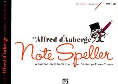 d'Auberge Piano Course Notespeller Book 1 - Writing Exercises and Puzzles